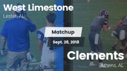 Matchup: West Limestone vs. Clements  2018