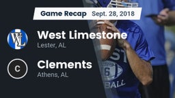 Recap: West Limestone  vs. Clements  2018