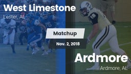 Matchup: West Limestone vs. Ardmore  2018