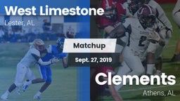 Matchup: West Limestone vs. Clements  2019