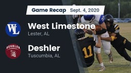 Recap: West Limestone  vs. Deshler  2020