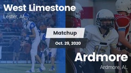 Matchup: West Limestone vs. Ardmore  2020