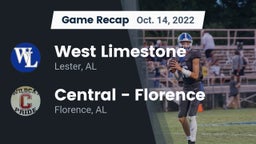 Recap: West Limestone  vs. Central  - Florence 2022