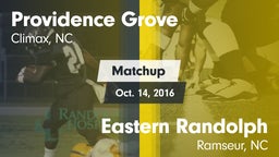 Matchup: Providence Grove vs. Eastern Randolph  2016
