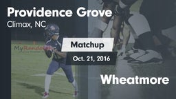 Matchup: Providence Grove vs. Wheatmore 2016