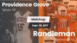 Matchup: Providence Grove vs. Randleman  2017