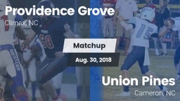 Matchup: Providence Grove vs. Union Pines  2018