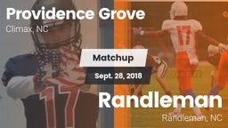 Matchup: Providence Grove vs. Randleman  2018