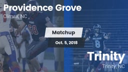 Matchup: Providence Grove vs. Trinity  2018