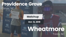 Matchup: Providence Grove vs. Wheatmore  2018