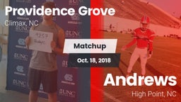 Matchup: Providence Grove vs. Andrews  2018