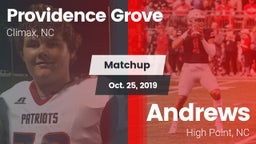Matchup: Providence Grove vs. Andrews  2019