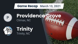 Recap: Providence Grove  vs. Trinity  2021