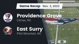 Recap: Providence Grove  vs. East Surry  2023
