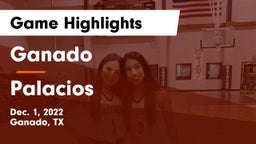 Ganado  vs Palacios  Game Highlights - Dec. 1, 2022