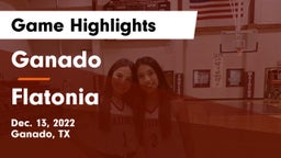 Ganado  vs Flatonia  Game Highlights - Dec. 13, 2022