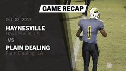 Recap: Haynesville  vs. Plain Dealing  2015