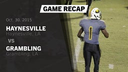 Recap: Haynesville  vs. Grambling  2015