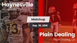 Matchup: Haynesville vs. Plain Dealing  2016