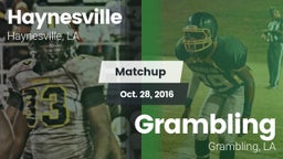 Matchup: Haynesville vs. Grambling  2016