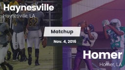 Matchup: Haynesville vs. Homer  2016