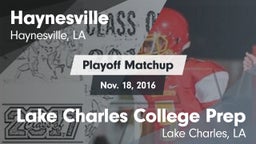 Matchup: Haynesville vs. Lake Charles College Prep 2016