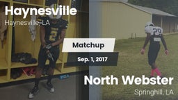 Matchup: Haynesville vs. North Webster  2017