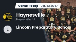 Recap: Haynesville  vs. Lincoln Preparatory School 2017