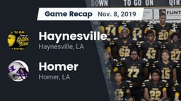 Recap: Haynesville  vs. Homer  2019