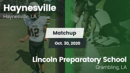 Matchup: Haynesville vs. Lincoln Preparatory School 2020