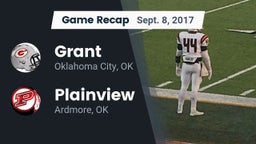 Recap: Grant  vs. Plainview  2017