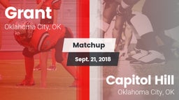 Matchup: Grant vs. Capitol Hill  2018