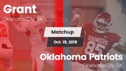 Matchup: Grant vs. Oklahoma Patriots 2018