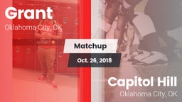 Matchup: Grant vs. Capitol Hill  2018