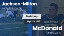 Matchup: Jackson-Milton vs. McDonald  2017