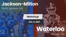 Matchup: Jackson-Milton vs. Waterloo  2017