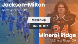 Matchup: Jackson-Milton vs. Mineral Ridge  2017