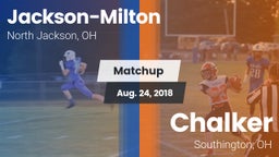 Matchup: Jackson-Milton vs. Chalker  2018