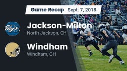 Recap: Jackson-Milton  vs. Windham  2018