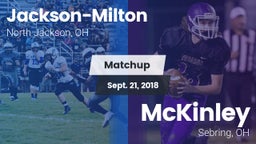 Matchup: Jackson-Milton vs. McKinley  2018