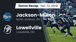 Recap: Jackson-Milton  vs. Lowellville  2018