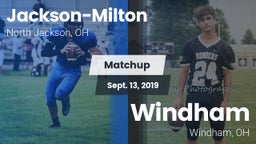 Matchup: Jackson-Milton vs. Windham  2019