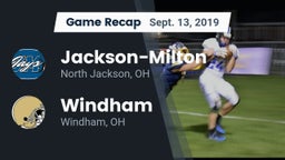 Recap: Jackson-Milton  vs. Windham  2019