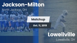 Matchup: Jackson-Milton vs. Lowellville  2019