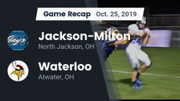 Recap: Jackson-Milton  vs. Waterloo  2019