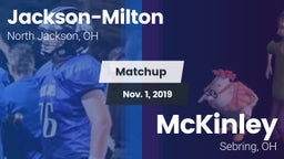 Matchup: Jackson-Milton vs. McKinley  2019