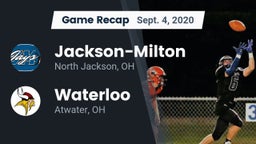 Recap: Jackson-Milton  vs. Waterloo  2020