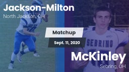 Matchup: Jackson-Milton vs. McKinley  2020