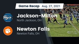 Recap: Jackson-Milton  vs. Newton Falls  2021