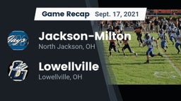 Recap: Jackson-Milton  vs. Lowellville  2021